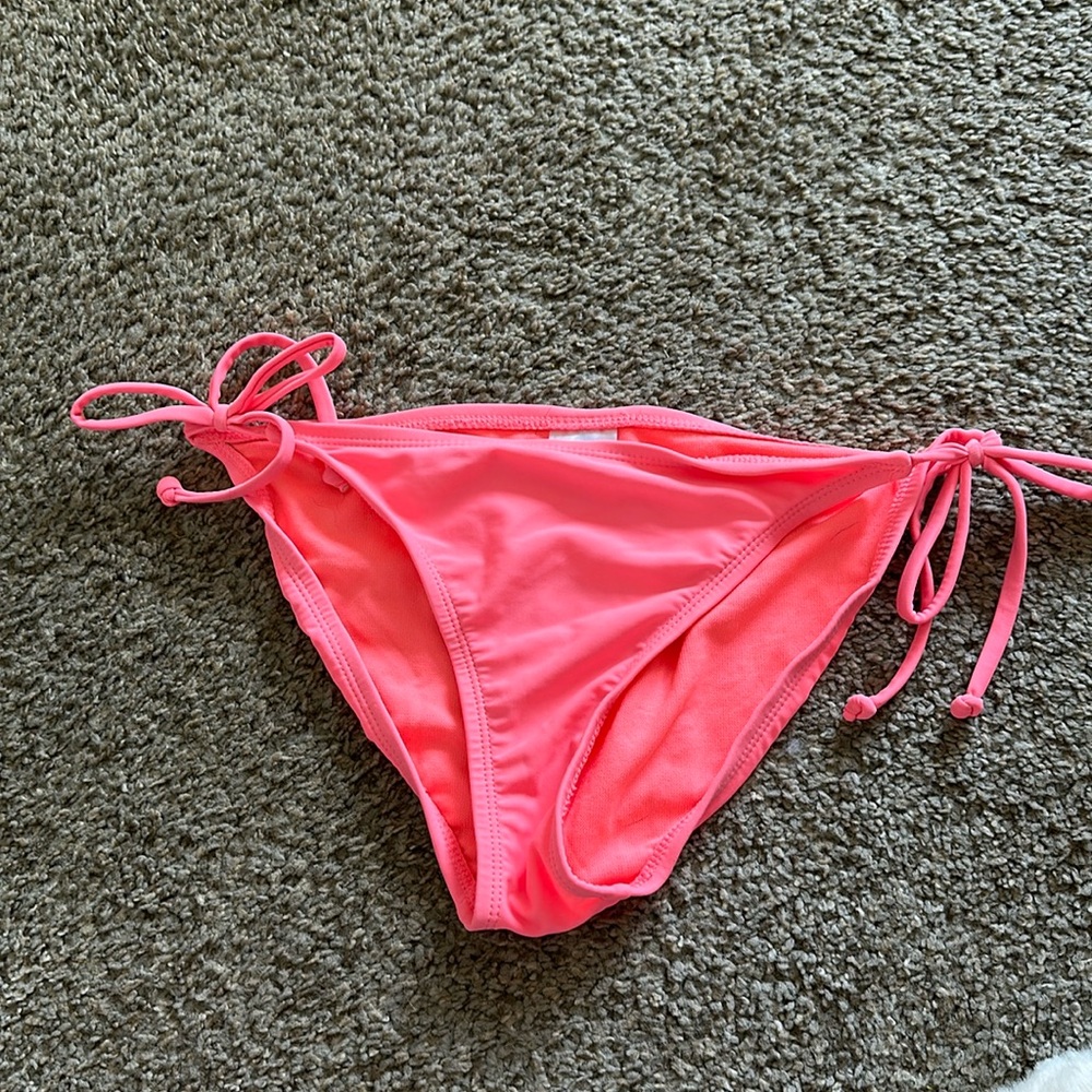 Coral String Bikini Bottom